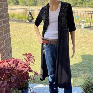 Vocal cardigan black size small